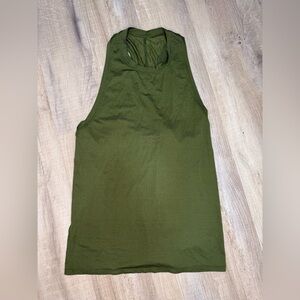 Lululemon sage green tank top with tie back